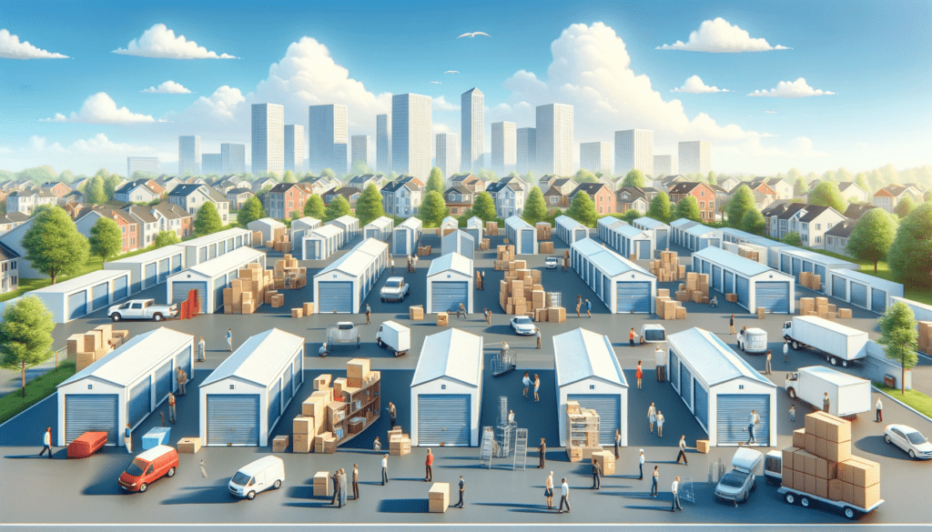 How Much Is Storage Rental Near You Learn More Online   DALL·E 2023 12 12 13.27.58 An Illustration Of Diverse Storage Rental Units In A Suburban Area Showing A Variety Of Sizes From Small To Large Under A Clear Sunny Sky. The Scen 1 1024x585 