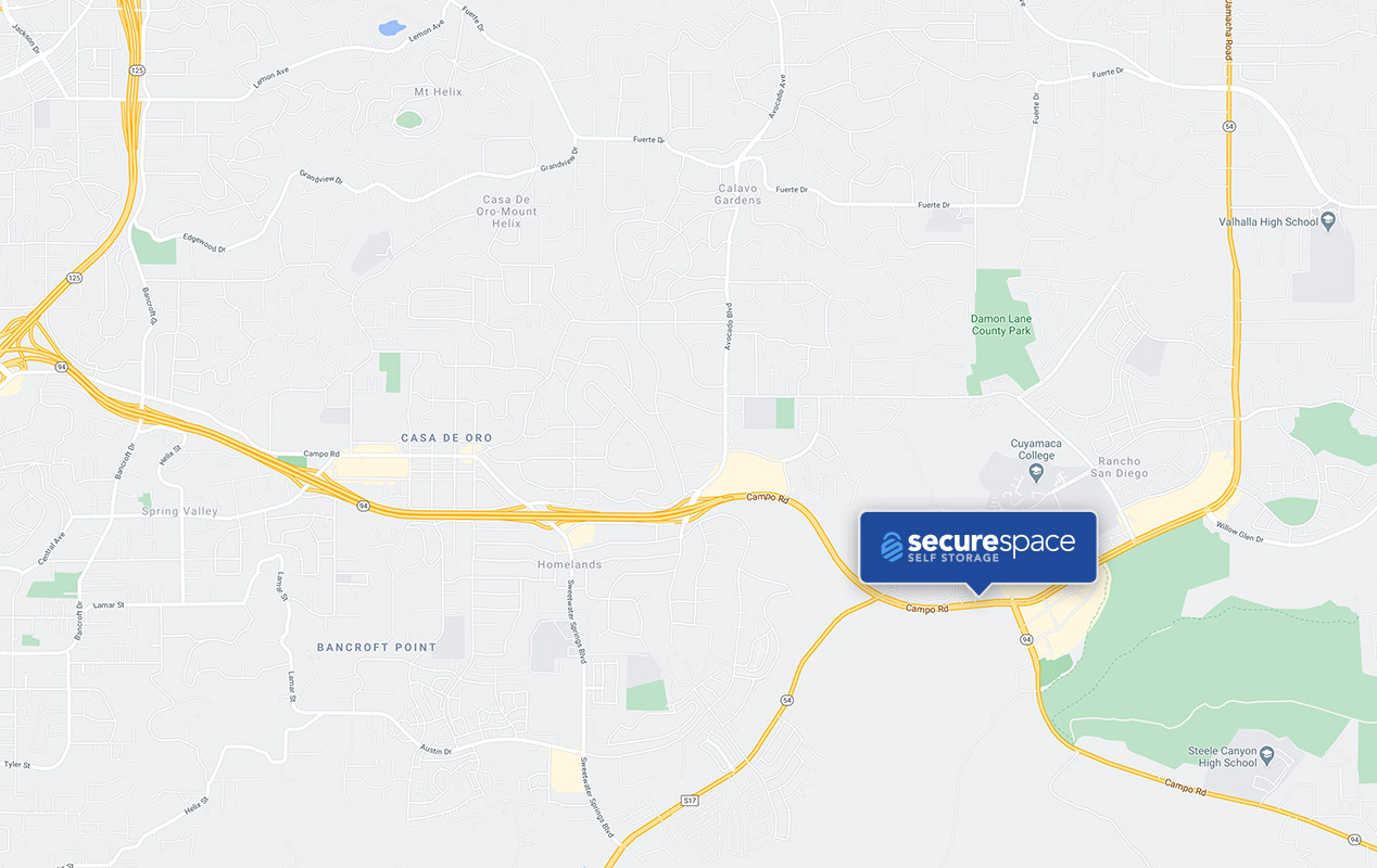 Conveniently located on Campo Rd where the CA-94 meets the CA-54 at Jamacha Junction.