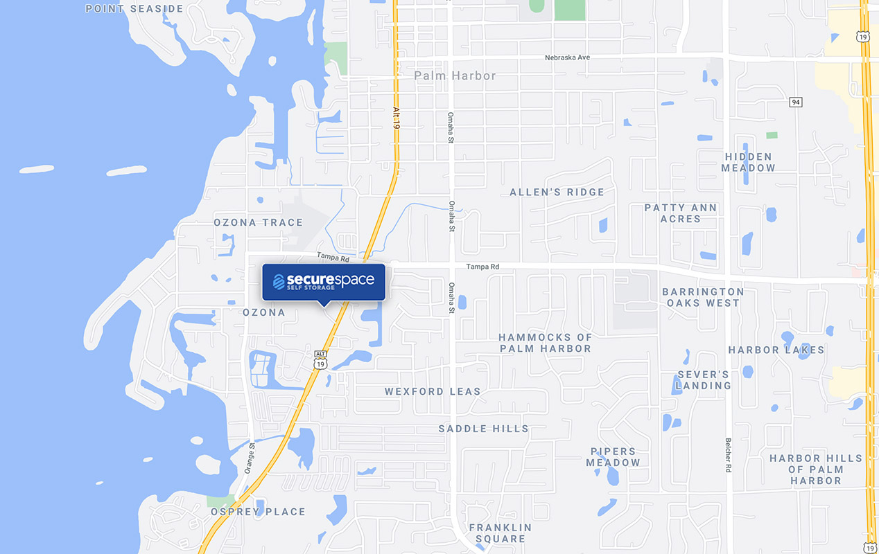 Conveniently located on U.S. Route 19 Alternate (Palm Harbor Blvd).
