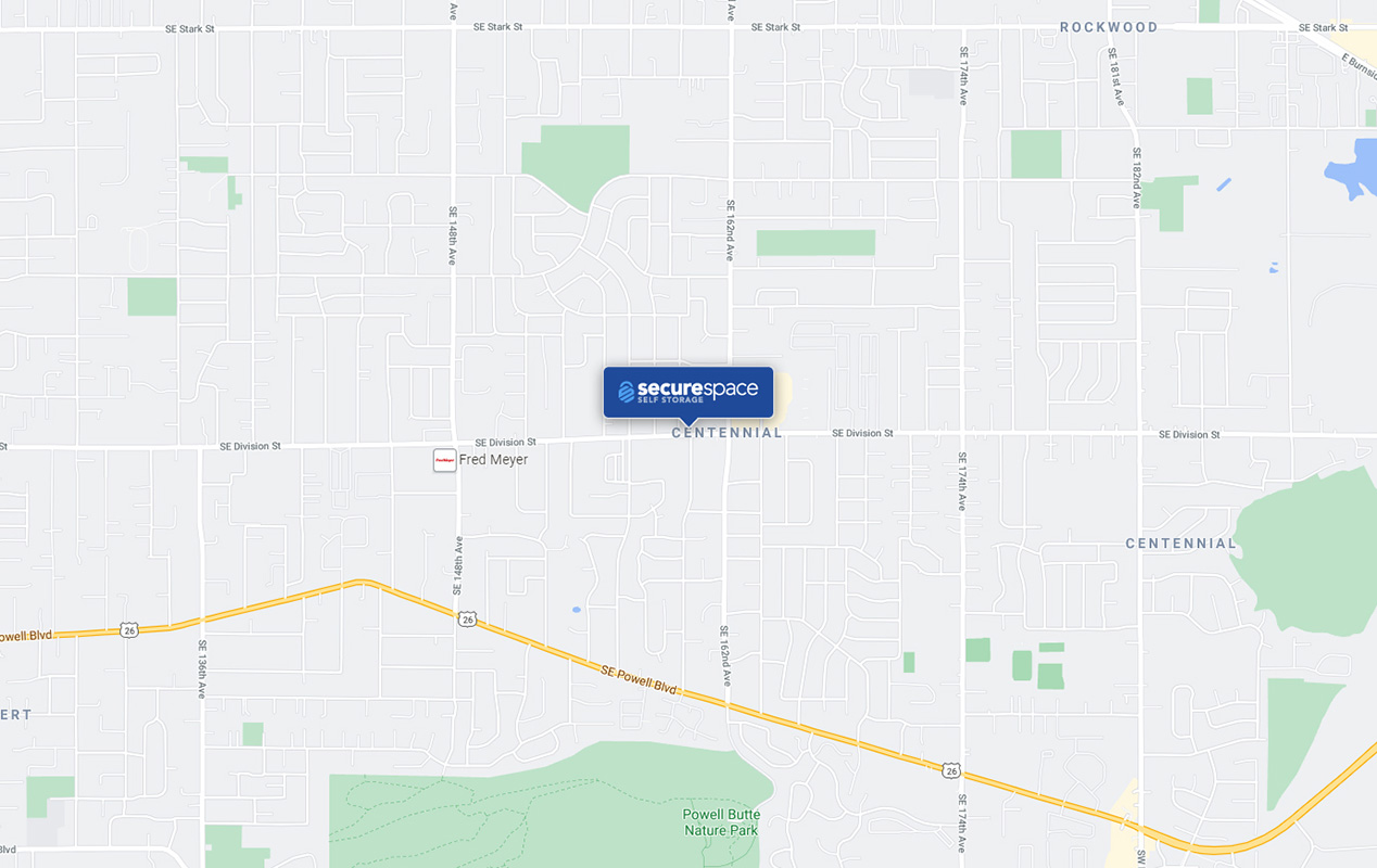 Conveniently located at the intersection of SE Division St and SE 162nd Ave.