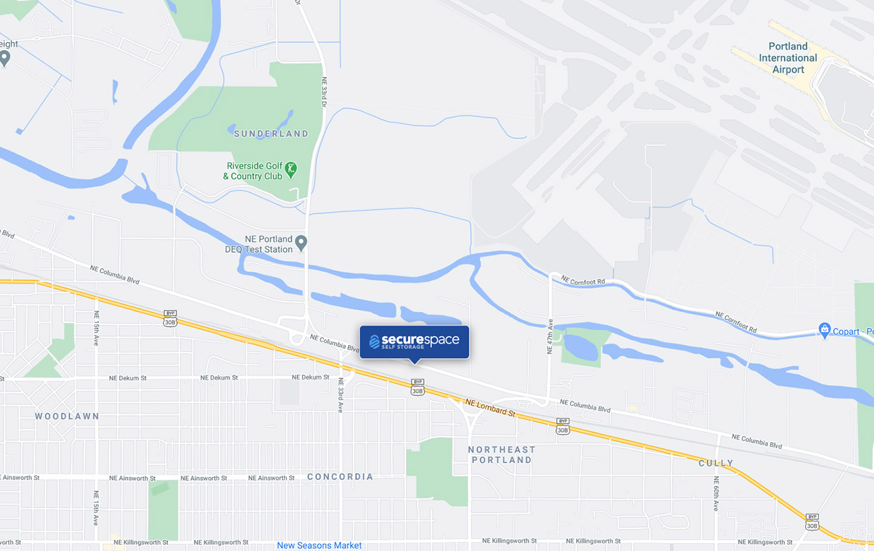 Conveniently located between I-5 and I-205 on NE Columbia Blvd.