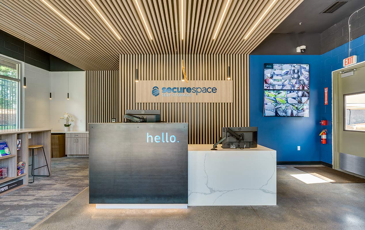 A welcoming lobby and workspace with free WiFi.