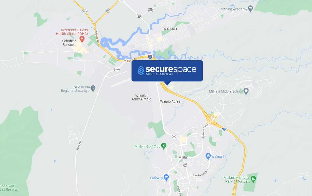 Conveniently located on Wikao St, directly accessible from the H-2.