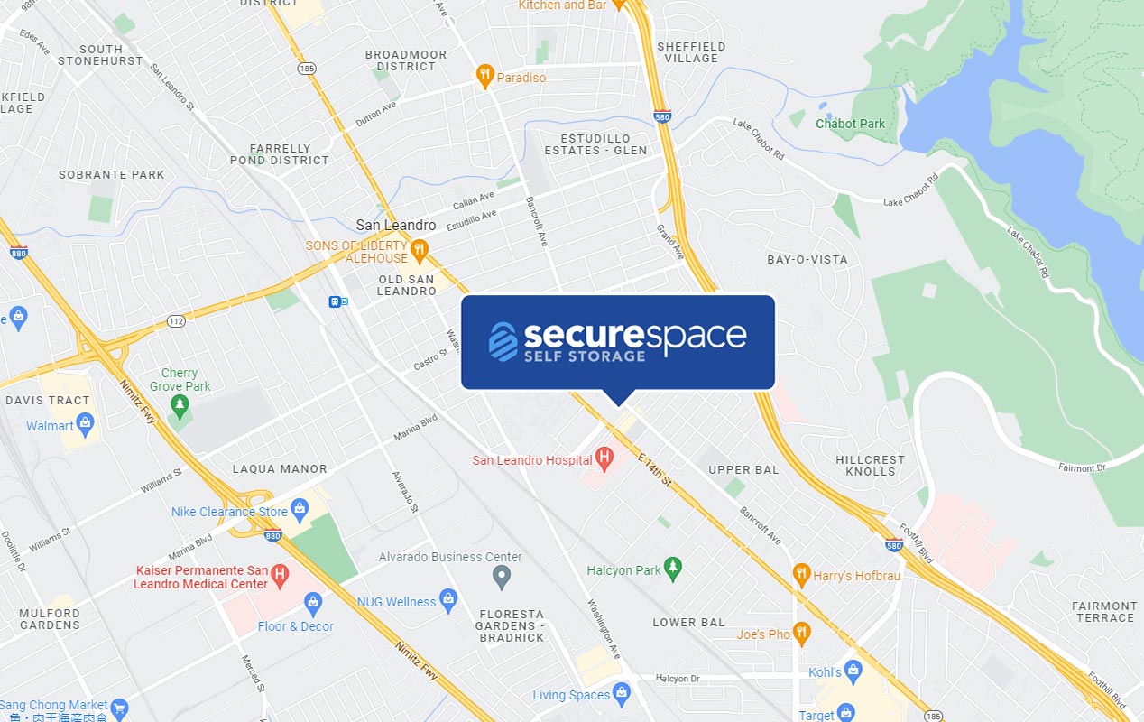 Conveniently located on E 14th St, right next to the San Leandro Hospital and High School.