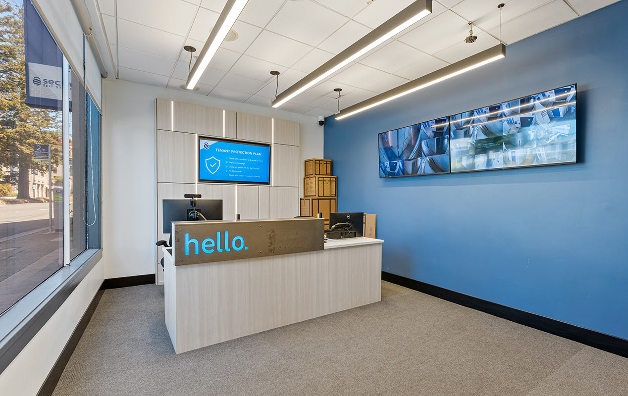 A welcoming lobby and workspace with free WiFi.