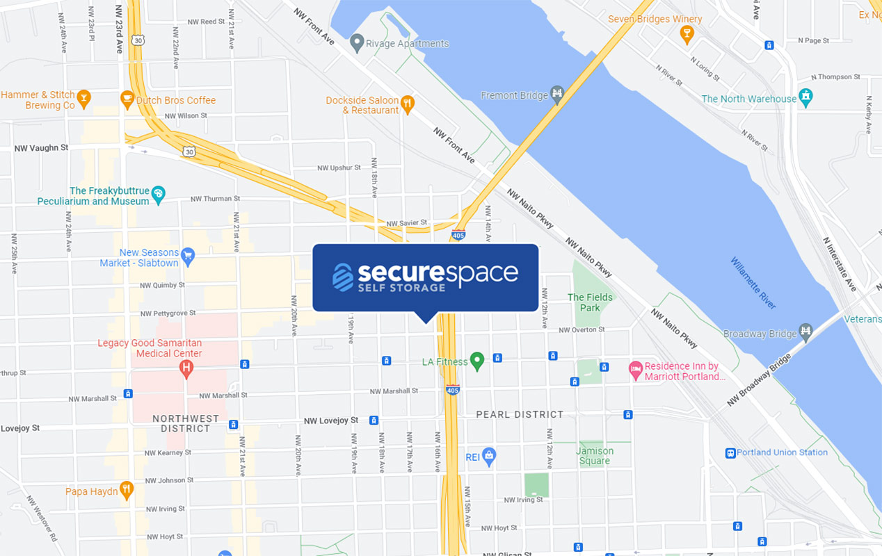 Conveniently located on NW 16th Ave, directly accessible from U.S. Route 30 and I-405.