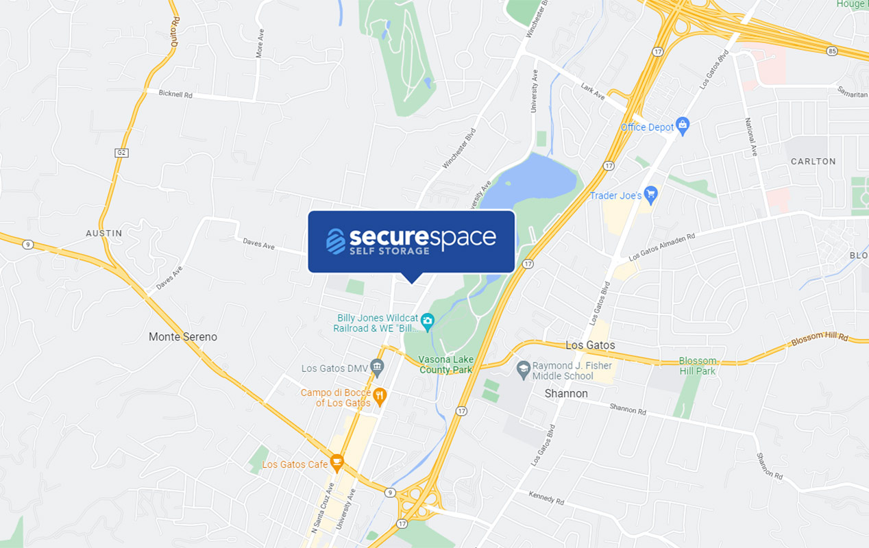 SecureSpace Self Storage University Los Gatos