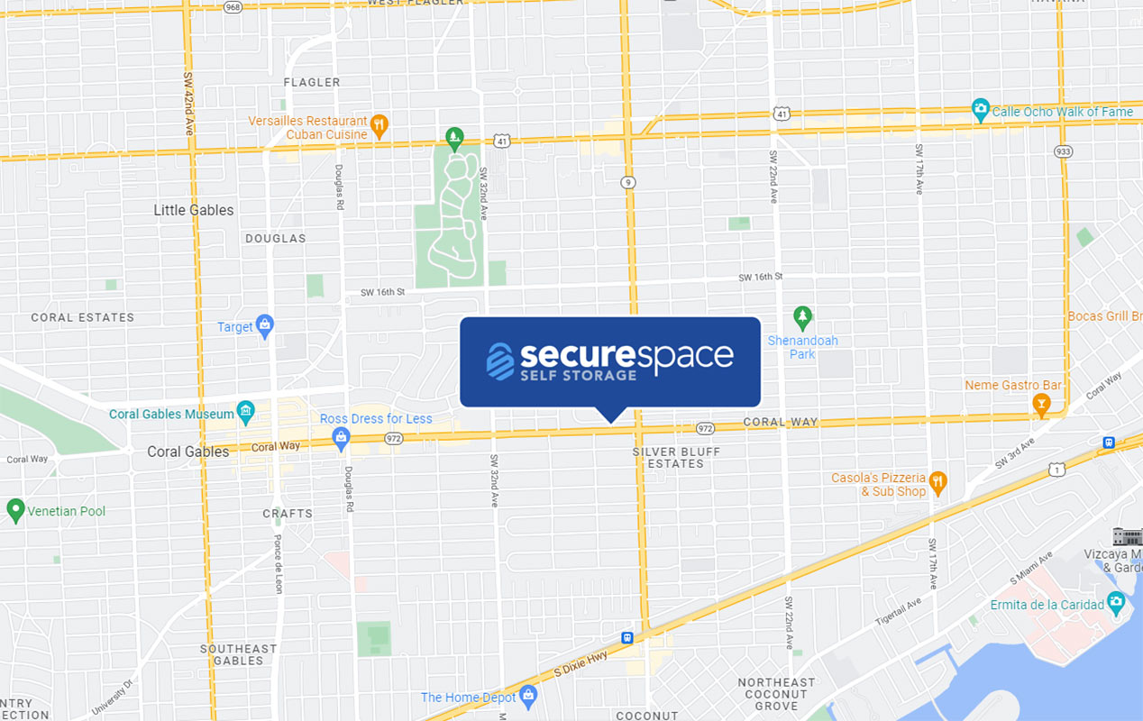 Conveniently located by the intersection of State Road 972 (Coral Way) and State Road 9.