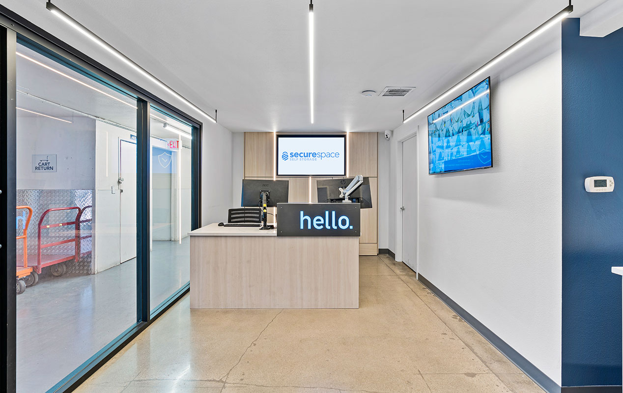 A welcoming lobby and workspace with free WiFi.