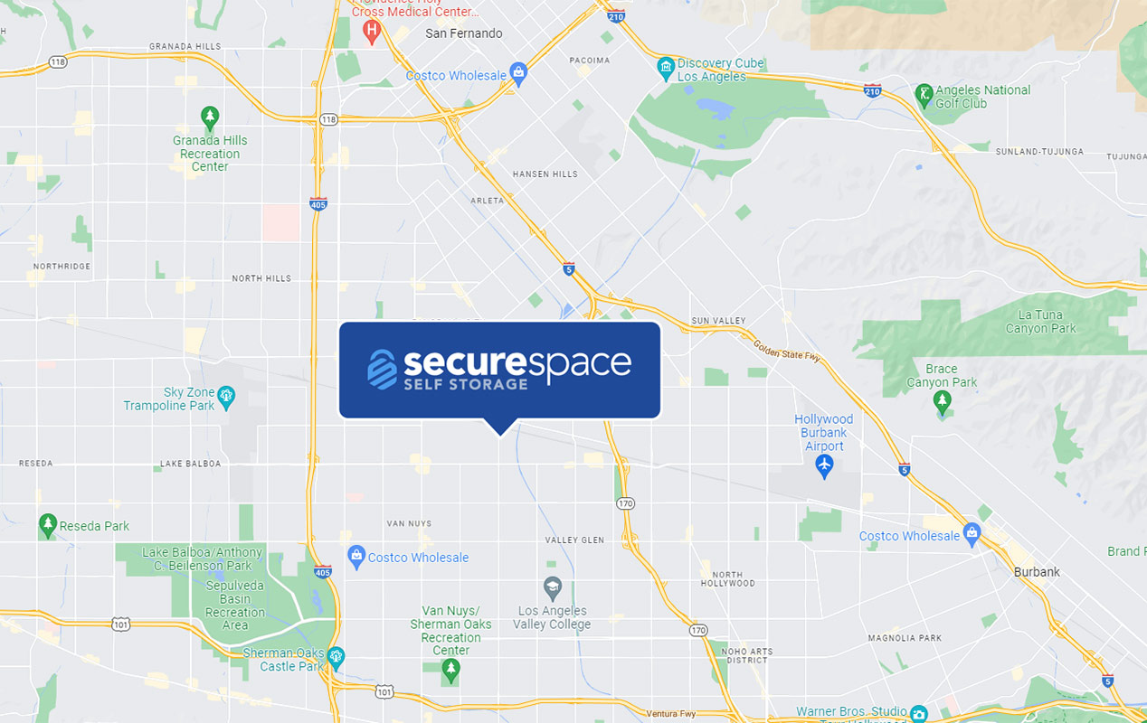 Conveniently located on Woodman Pl, between the I-405 and CA-170.