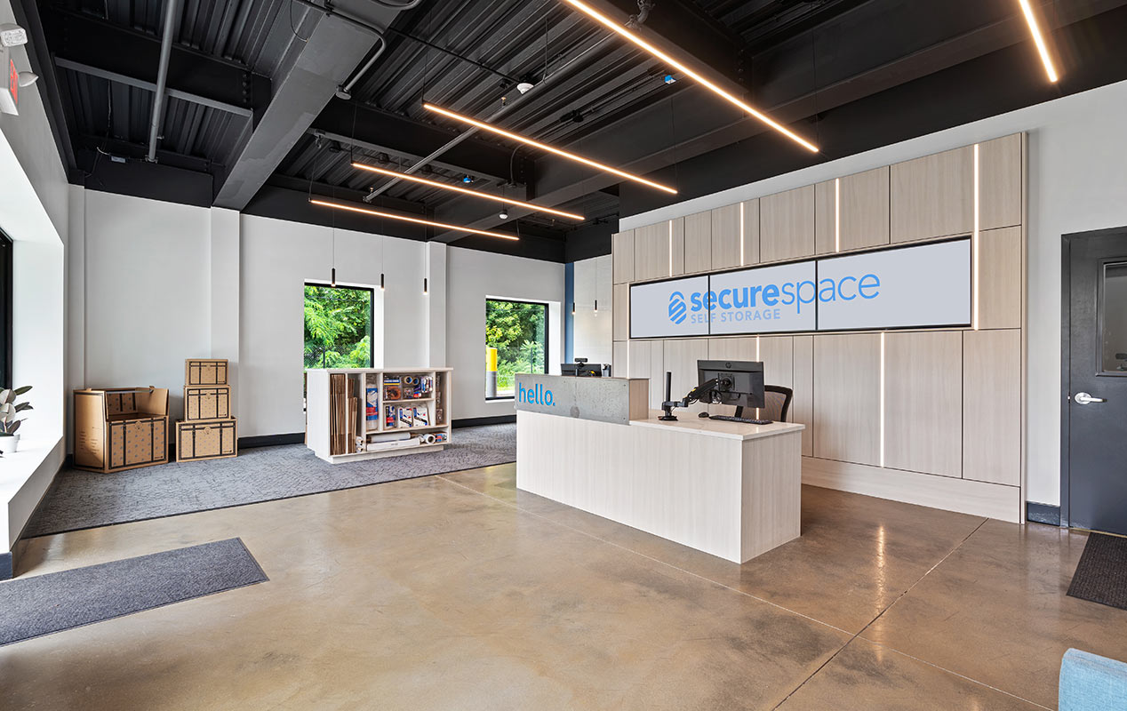 A welcoming lobby and workspace with free WiFi.