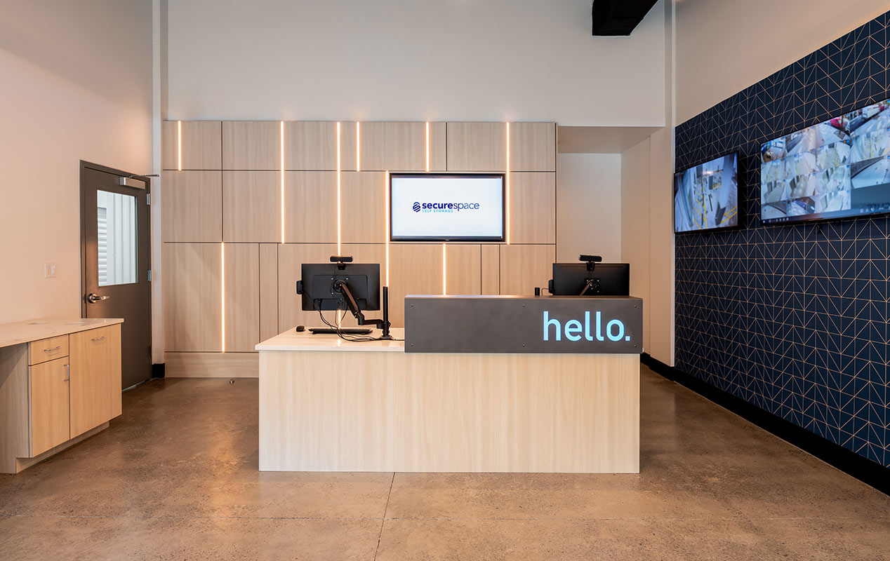 A welcoming lobby and workspace with free WiFi.