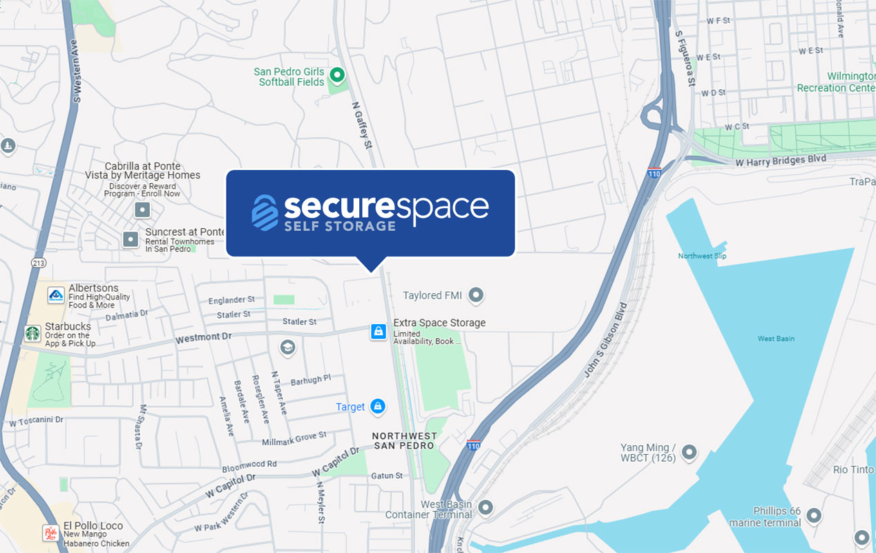 Conveniently located on N Gaffey St, directly accessible from the I-110.